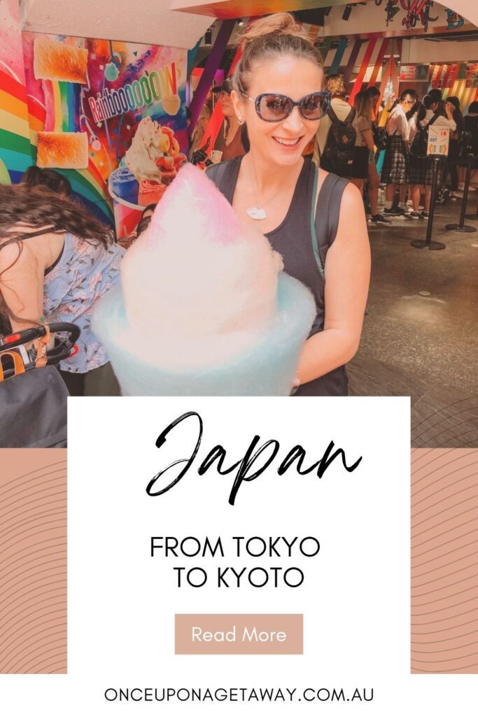 Pinterest Pin: Japan: From Tokyo to Kyoto. A Travel Guide 