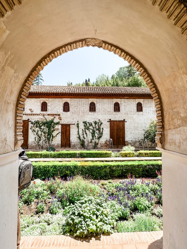 View of the Generalife Gardens, Granada, Spain