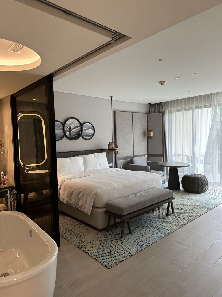 The two-bedroom family suite on the ground floor at Crowne Plaza Phu Quoc Starbay hotel.